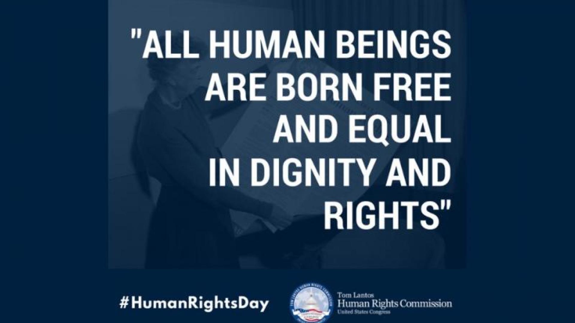 Human Rights Day quote graphic